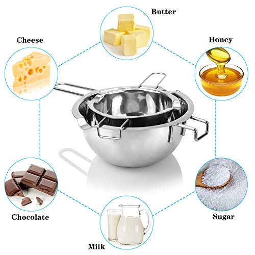 Double Boiler Pot Set for Melting Chocolate, Butter, Cheese, Caramel and Candy T293812