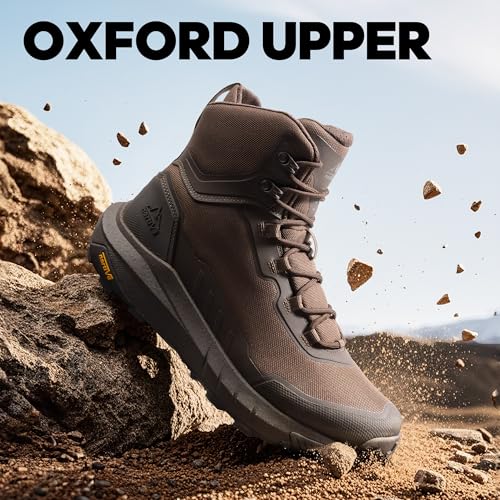 Men's Tactical Hiking Boots Lightweight Cushion Sole Side Zipper 8 Inches C799