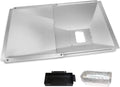 Grisun Grease Tray with Catch Pan and Foil Liner Universal Fits Nexgrill, Dynaglo, Cuisinart, Charbroil, Kenmore,Bhg,Master,Expert Gas Grill,Drip Tray Pan for 2/3/4 Burner Grill 10Pcs Aluminum Liner