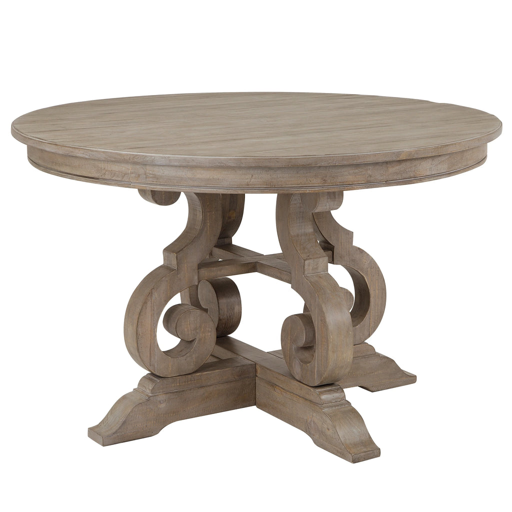 The Gray Barn  Manderley Traditional Dove Tail Grey 48-inch Round Dining Table - dove tail grey - dove tail grey