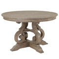 The Gray Barn  Manderley Traditional Dove Tail Grey 48-inch Round Dining Table - dove tail grey - dove tail grey