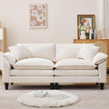 Loveseat Sofa for Living Room, 83" Cloud Loveseat Sofa, Chenille Fabric Sofa Couch with Double Cushion, Modern Down Comfy Deep Seat Love Seat Oversized Deep Seats with 2 Pillows