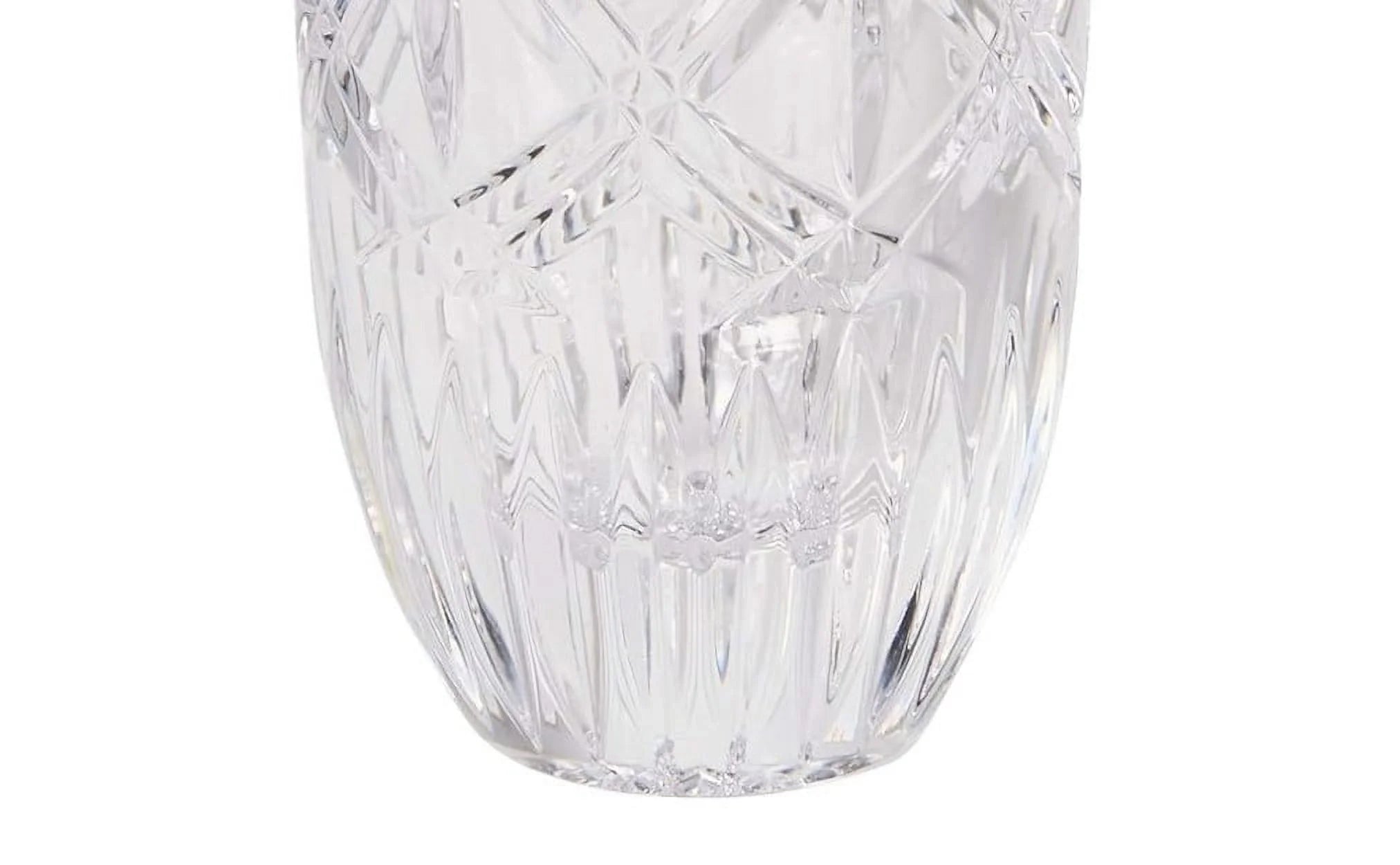 Clear Glass Vase, 9 inches Q590