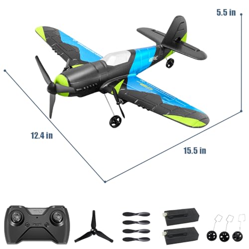 F-22 Stealth Raptor Remote Control Airplane, 3 Channel Stunt Fighter for Beginners J844540