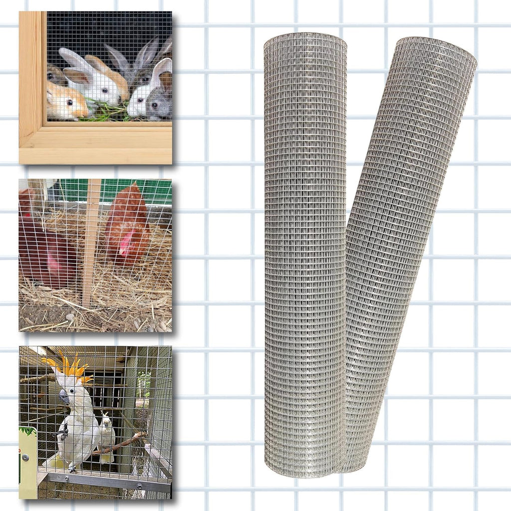 Welded Hardware Cloth 24 in x 25 ft, 1/2 inch Mesh P98579