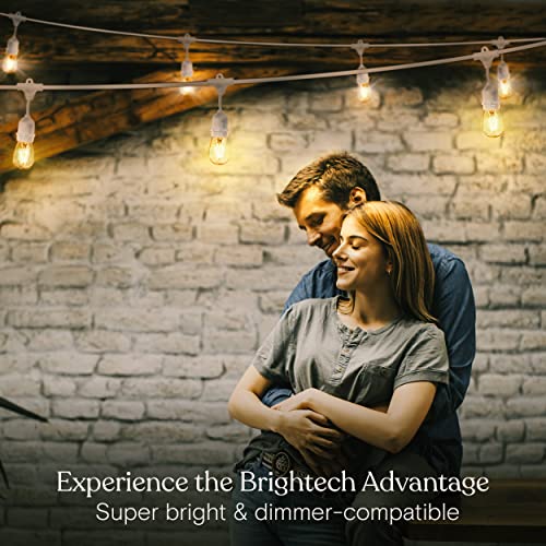 Waterproof LED Outdoor String Lights with Dimmable Vintage Edison Bulbs, 24 Ft Patio Lighting E72809