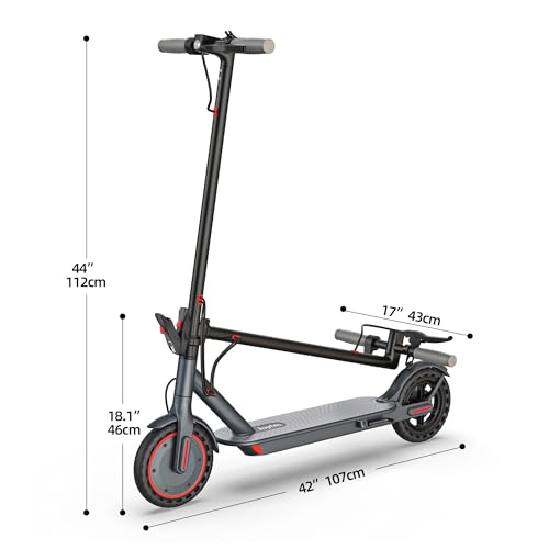 Electric Scooter for Adults, 350W, 19 Mph, 15-19 Mile Range, Folding with 8.5" Solid Tires O775637