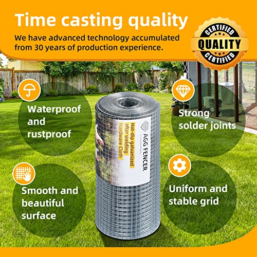 1/4 inch 23Ga Galvanized Hardware Cloth 36in x 50ft Wire Fence Roll F91602