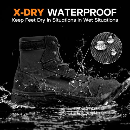 Men's Tactical Hiking Boots Lightweight Comfortable 6 Inches W3780
