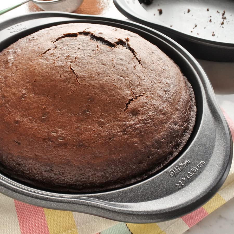 Non-Stick 9-Inch Round Cake Pan, Steel Q2434