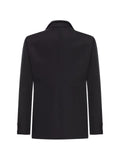 sacai double-breasted cotton blazer