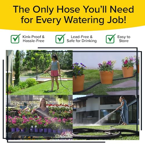Expandable Garden Hose 50 ft with Turbo Shot Nozzle K302