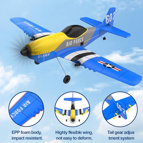 RC Plane 3 Channel 2.4GHz with 2 Batteries 6-axis Gyro Stabilizer V875