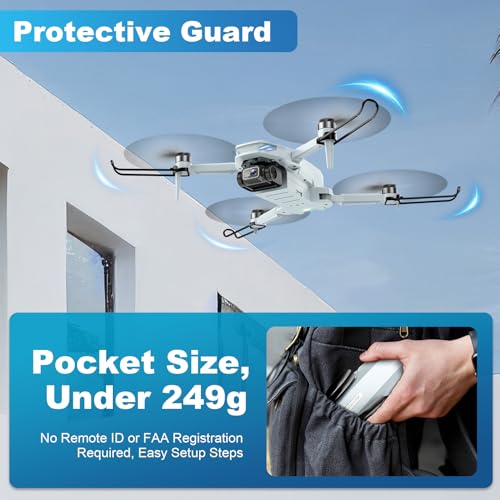 Foldable 2K HD FPV Drone with Brushless Motor for Kids and Beginners T556811