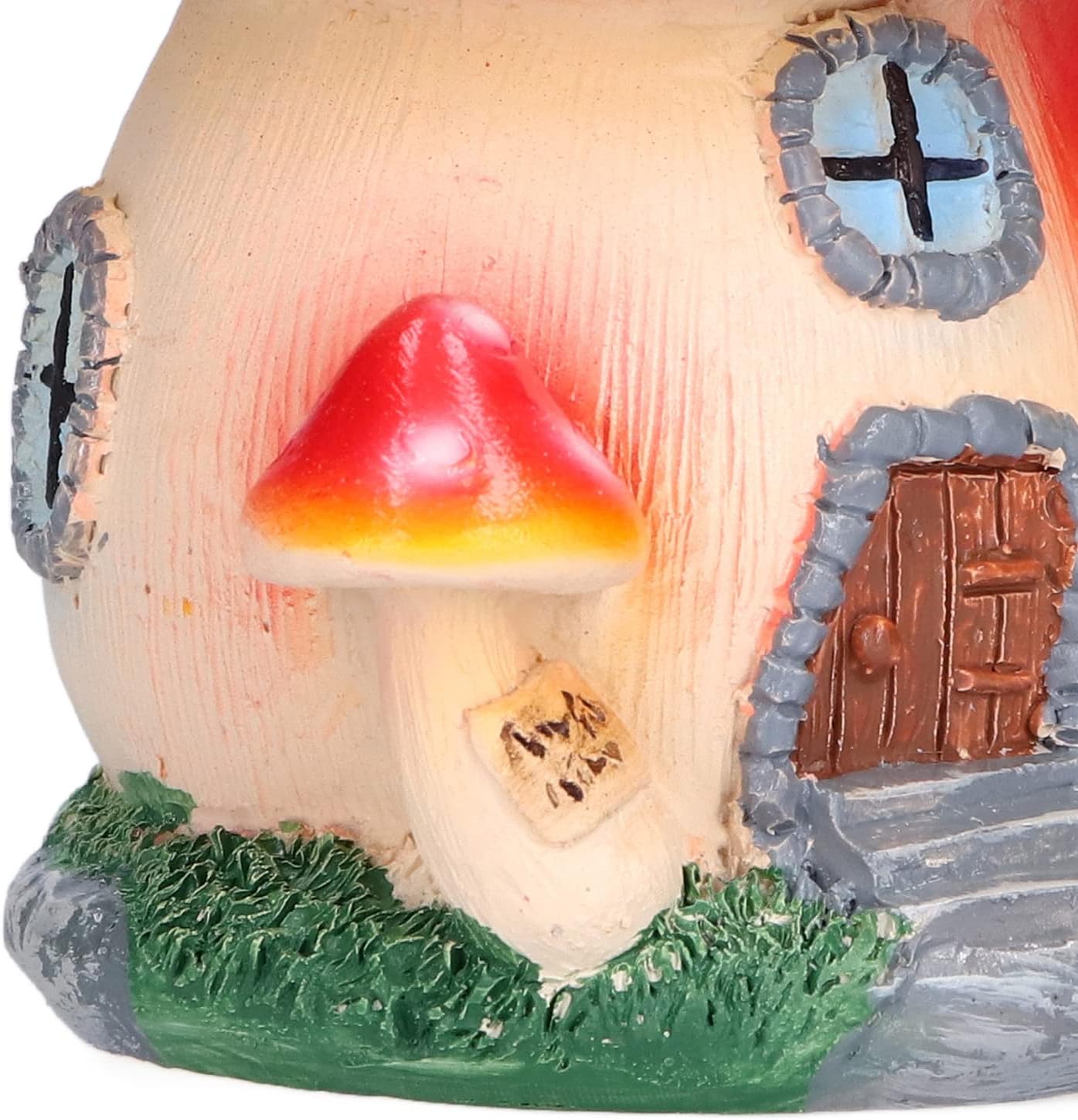 Mushroom House Sculpture Resin Fairy Garden Decor L426