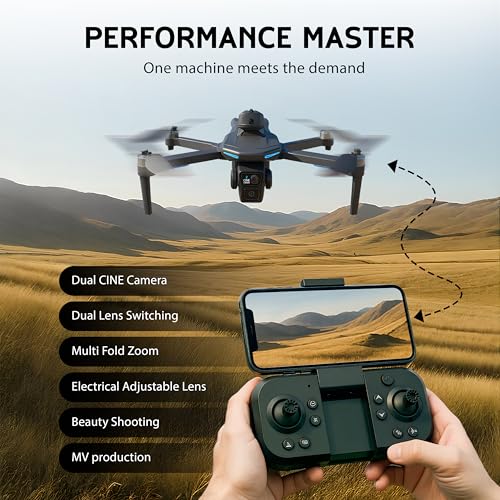 Foldable Drone with Dual 2K Camera for Beginners and Adults Z7777