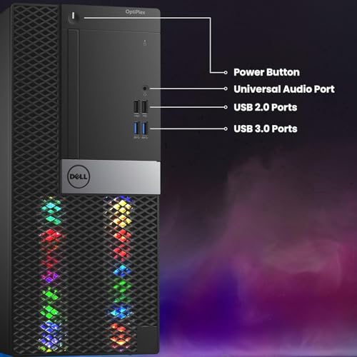 RGB Gaming Desktop PC - Intel Core i7, GTX 1050 Ti, 16GB RAM, 512GB SSD, WiFi, Windows 10 Pro A908642