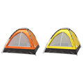 2-Person Camping Tent - Includes Rain Fly and Carrying Bag - Lightweight Compact Outdoor Tent for Backpacking, Hiking, or Beaches by Wakeman (Orange)