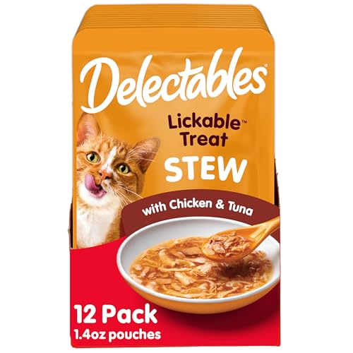 Lickable Wet Cat Treats for Adult & Senior Cats, Variety Pack, 30 Count C7744