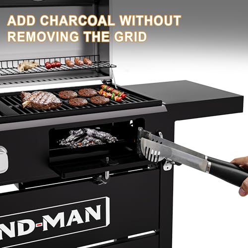 6-Burner Propane Gas Grill and Griddle Combo with Stainless Steel Lids F7495