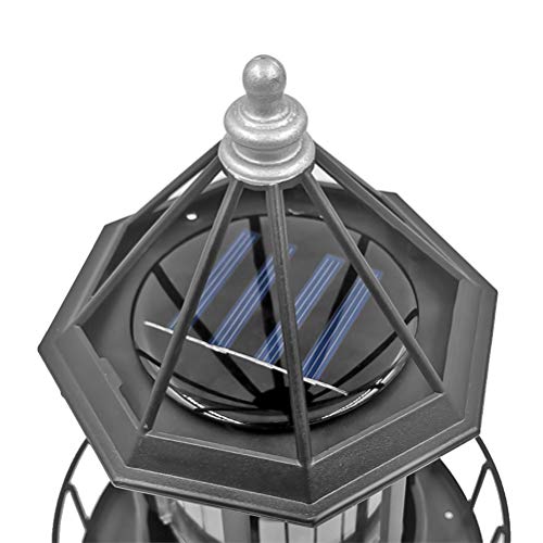 Solar Rotating Lighthouse Light for Garden Patio Decoration C24964