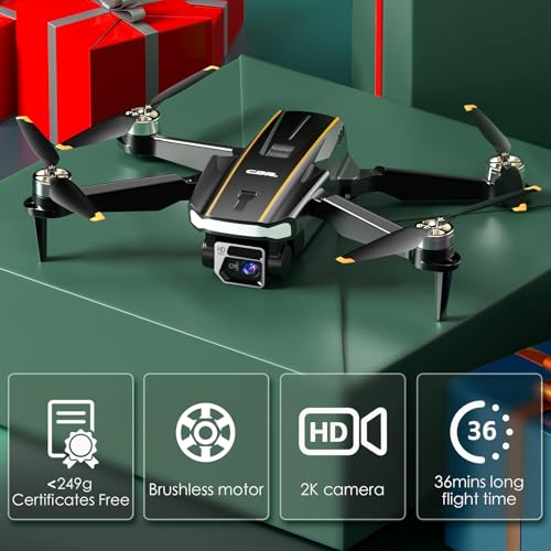 Brushless Motor Drone with 2K HD Camera for Beginners F52599