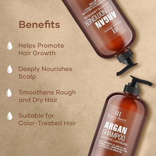 Tea Tree Shampoo and Conditioner Set for Itchy Dry Scalp, Sulfate Free W1398