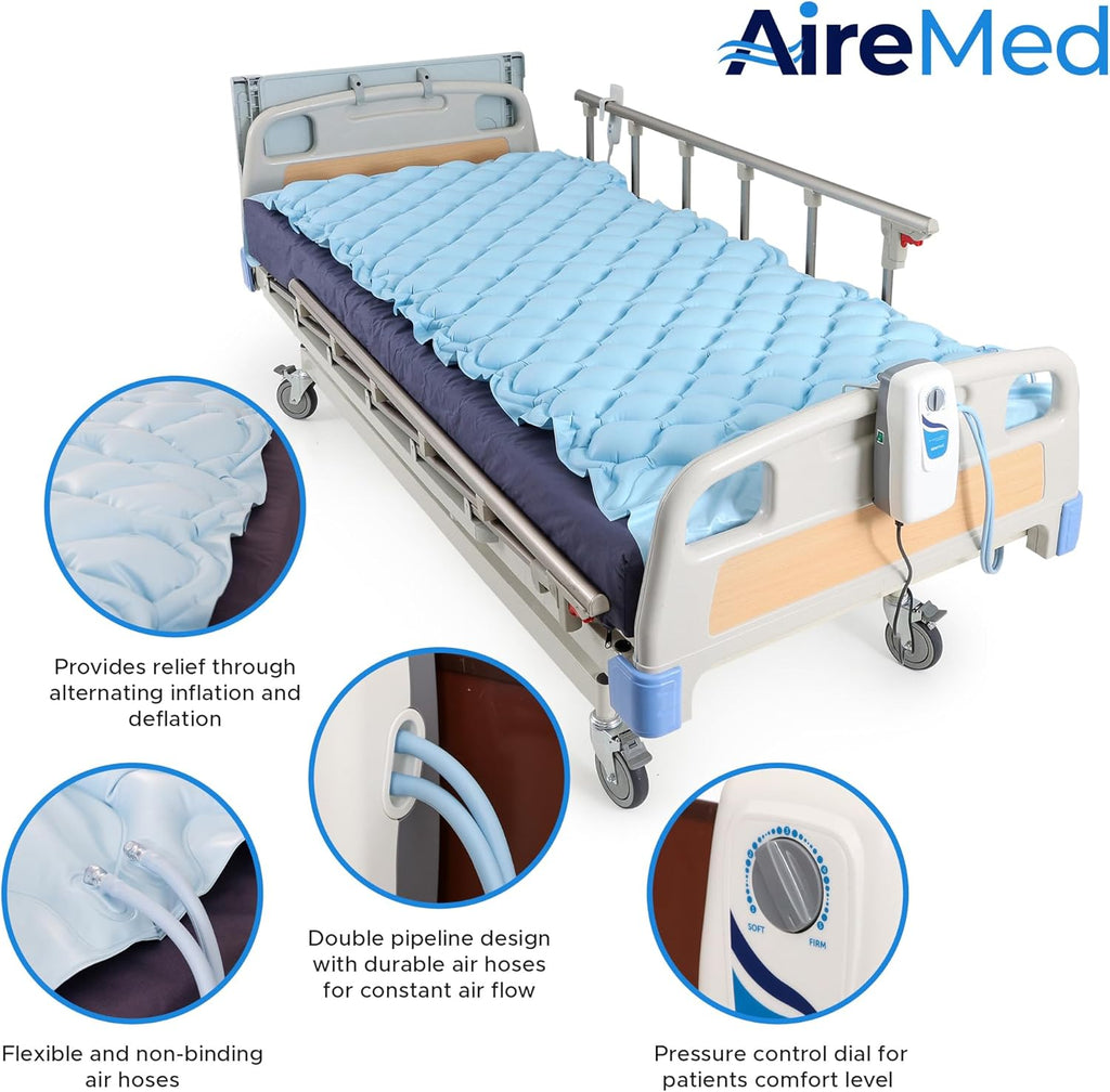 Alternating Air Pressure Mattress Pad with Quiet Electric Pump for Bed Sore Prevention L292