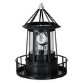 DOITOOL Rotating Light Solar Lighthouse Light Garden Solar Lighthouse Solar Lighthouse Tops Solar Rotating Light LED Solar Lamp Landscape Lamp Outdoor Light (Black) Lighthouse Lawn Ornament