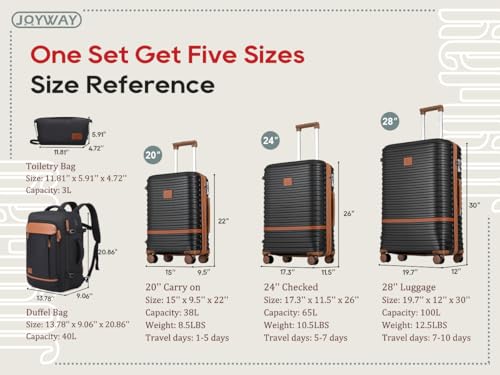 Expandable Carry-On Luggage Set, Lightweight Hard Shell 20 Inch with Spinner Wheels M12570