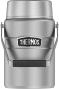 Thermos Stainless King 47 Ounce Vacuum Insulated Food Jar with 2 Inserts, Stainless Steel