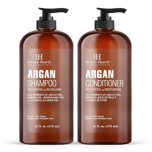 Tea Tree Shampoo and Conditioner Set for Itchy Dry Scalp, Sulfate Free W1398