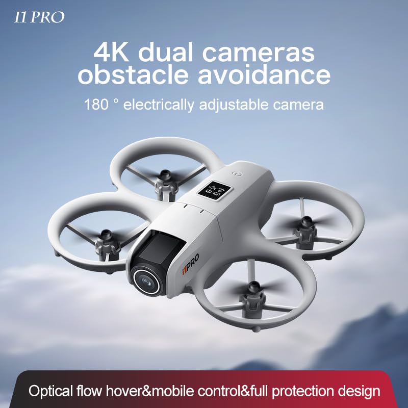 Drone with HD Camera for Adults, 360° Obstacle Avoidance, 2 Batteries D4211