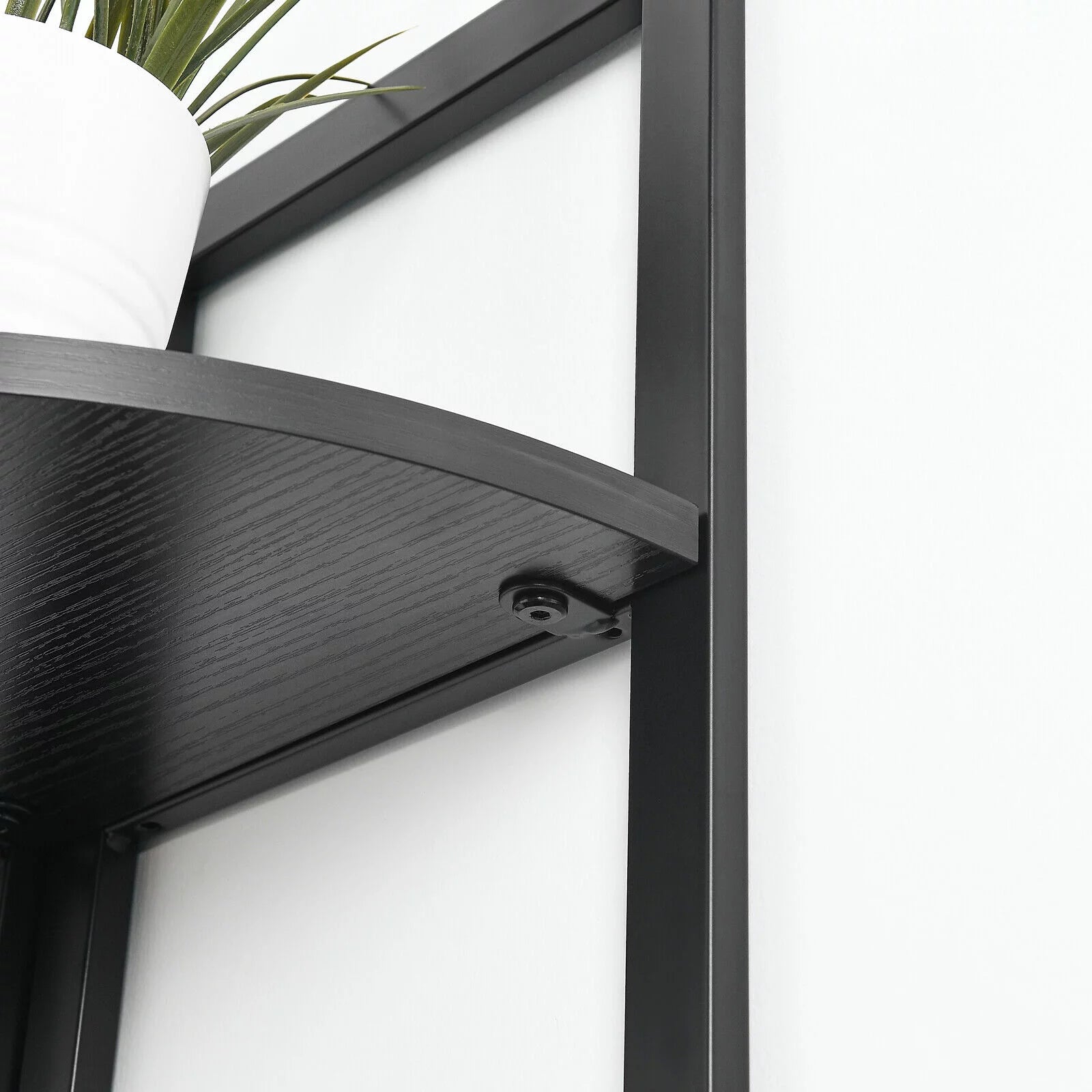 5-Tier Corner Shelf Tall Storage Stand Black K55329
