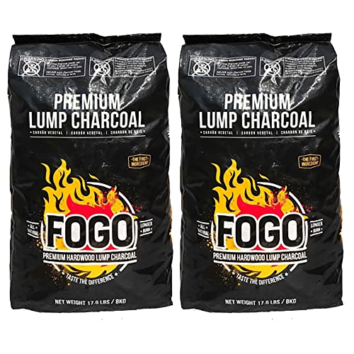 Oak Lump Charcoal for Grilling and Smoking, 17.6 lb Bag V54657