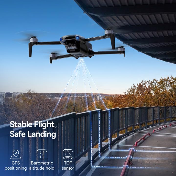 4K Camera Drone for Adults, Under 249g, 3-Axis Gimbal R572