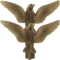 Yardwe Eagle Flag Pole Topper 2pcs Golden Plastic Eagle Flag Pole Finial Ornament