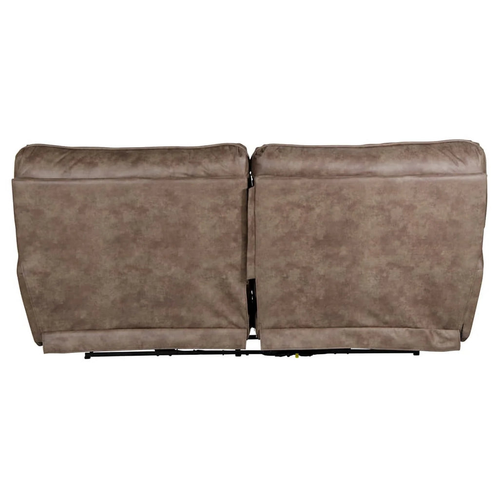 Power Reclining Sofa in Brown Polyester Fabric E4367