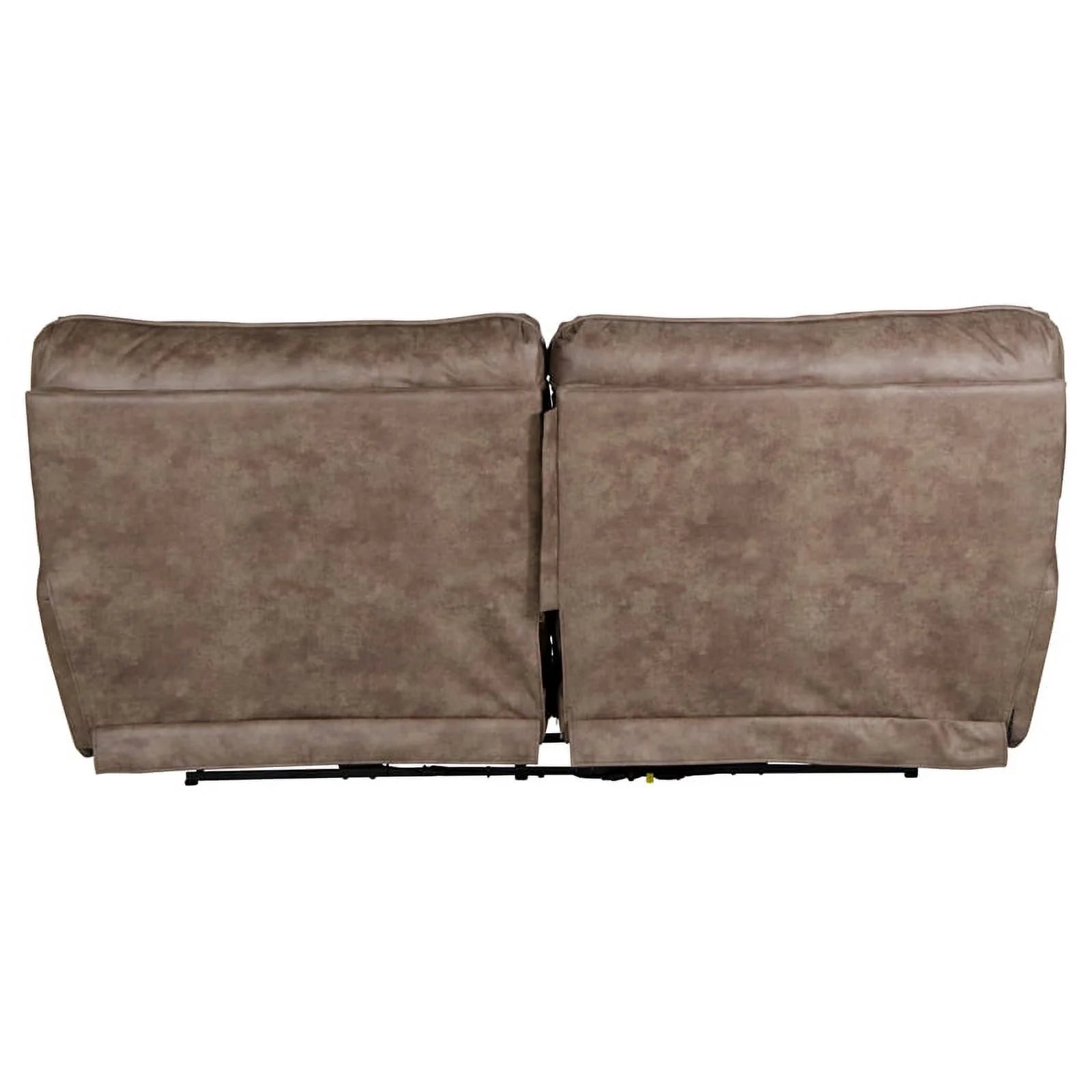 Power Reclining Sofa in Brown Polyester Fabric E4367