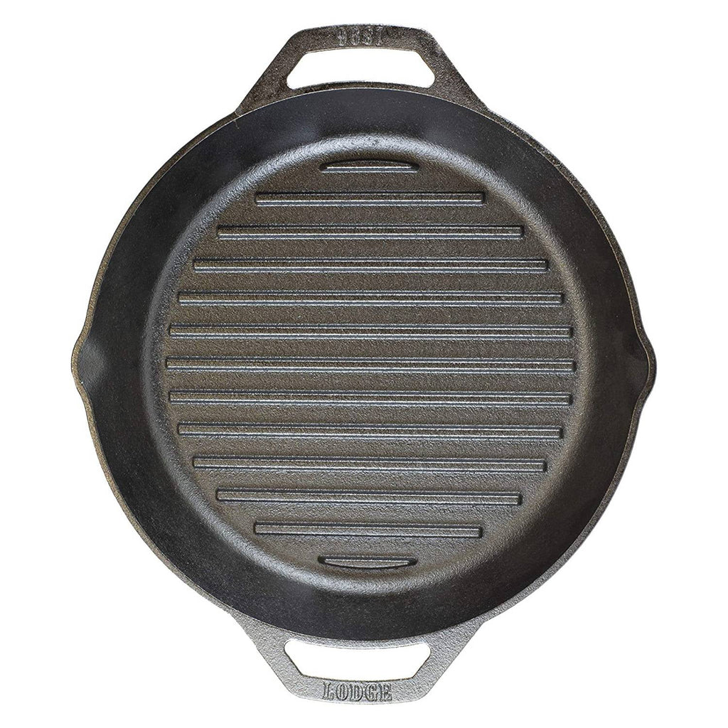 Cast Iron Grill Pan for Indoor and Outdoor Use, 12 Inch X601