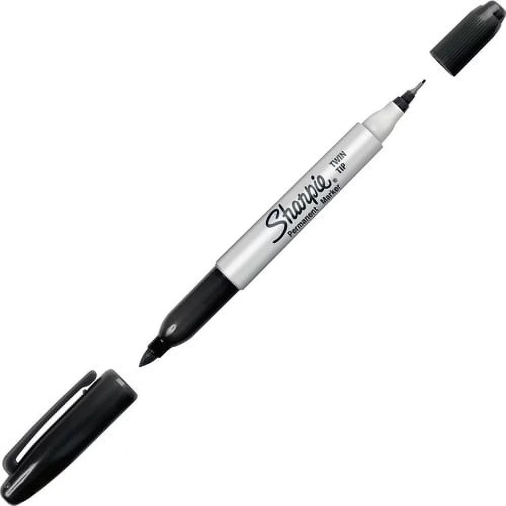 Twin Tip Markers Ultra Fine & Fine Point, Alcohol Based Ink, 12 Count P42754