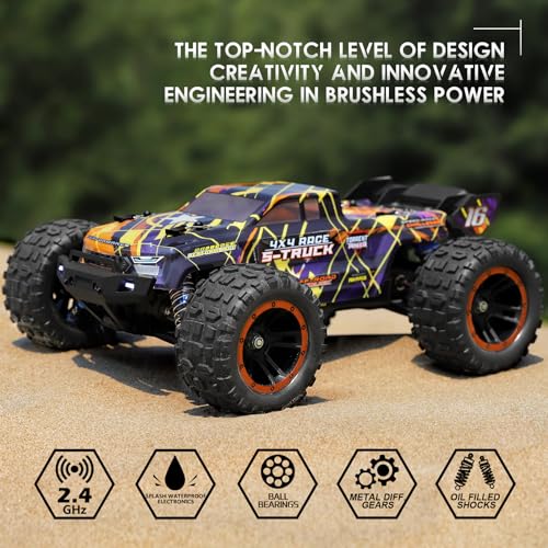 1/16 Scale 4WD Brushless RC Truck, All Terrain Off-Road Semi-Truck V171376