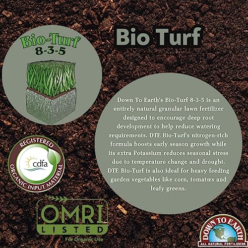 Organic Bio-Turf Lawn Fertilizer Mix 8-3-5, 6 lb R978796
