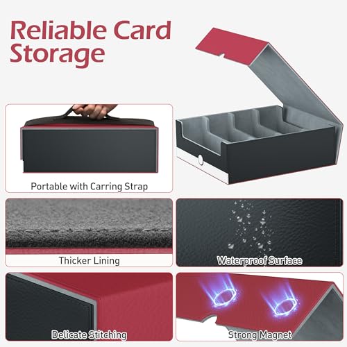 Trading Card Storage Box with 50 Sleeves and 24 Dividers G3044