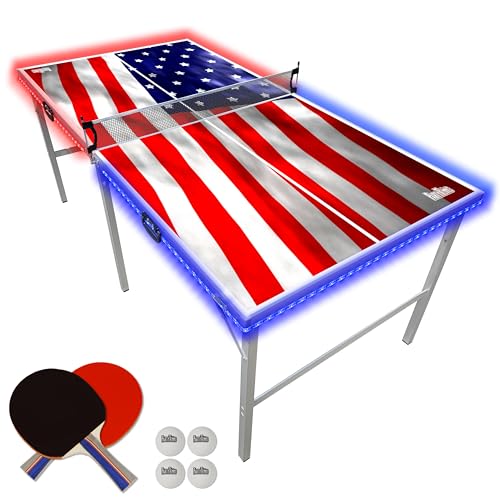 6 ft x 3 ft Portable Folding Ping Pong Table for Indoor Outdoor A180928