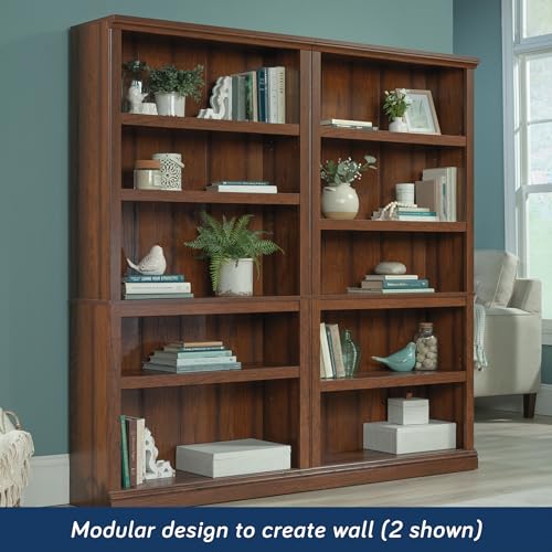 5 Tier Book Shelf Wooden Bookcase for Home Office Living Room C105