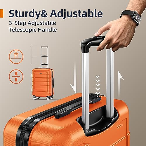 Expandable Luggage Set with TSA Lock A418040