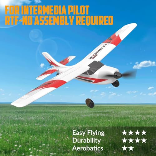 RC Plane Trainer 3CH Remote Control Airplane with 6-Axis Gyro Stabilizer C39075
