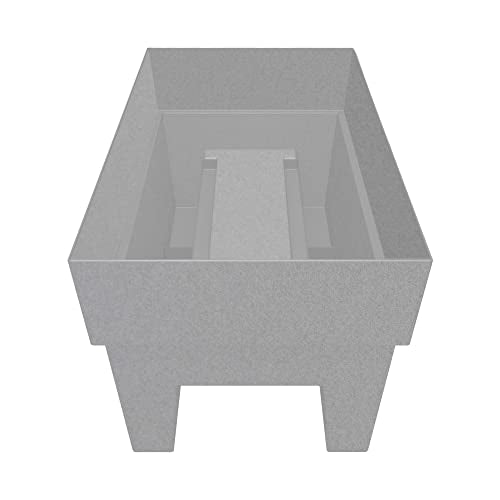 Deck Rail Rectangle Planter, 24 Inch, Matte White, Indoor Outdoor B82697