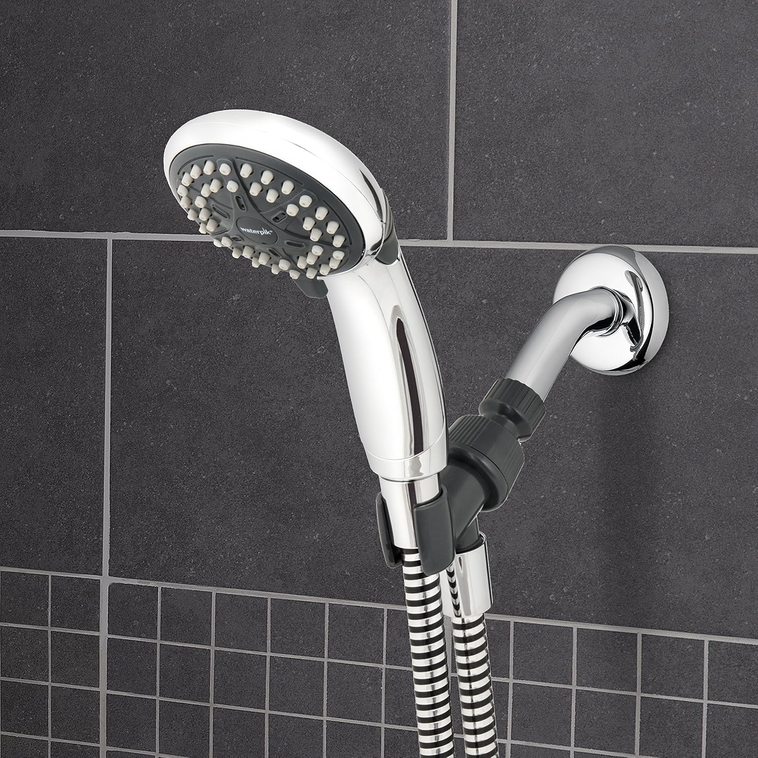 Handheld Shower Head Low Flow Water Saving 1.6 GPM, 4 Spray Modes, Chrome Finish C3700